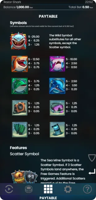 Razor Shark mystery stack symbol