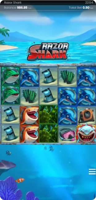 Razor Shark spielregeln und info